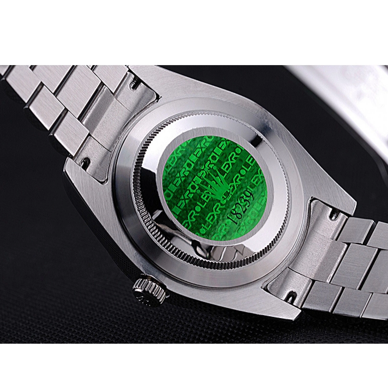 MiroTime 0718 Rolex Day-Date White Dial Stainless Steel Bracelet 622547